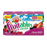 Apple & Eve&nbsp;fruitables&nbsp;berry berry fruit & vegetable juice beverage, no sugar added, 8 6.75-fl. oz. drink box with straw Full-Size Picture